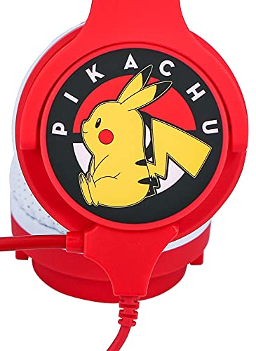 OTL - Auricular con Cable y microfono Rojo Pikachu Pokemon multiplataforma (Android)