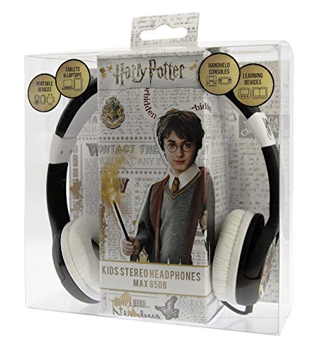 OTL - Auriculares con Cable para niños con Escudo de Hogwarts Harry Potter Multiplataforma (Android)
