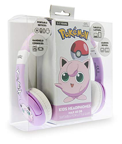OTL Technologies pk0568 Auricular Audio para niño 3/7 años rondoudou Pokemon