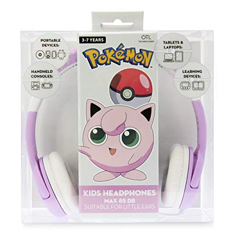OTL Technologies pk0568 Auricular Audio para niño 3/7 años rondoudou Pokemon