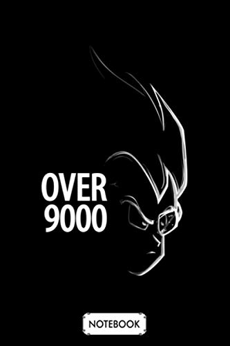 Over 9000 Notebook: Matte Finish Cover, Diary, 6x9 120 Pages, Planner, Lined College Ruled Paper, Journal