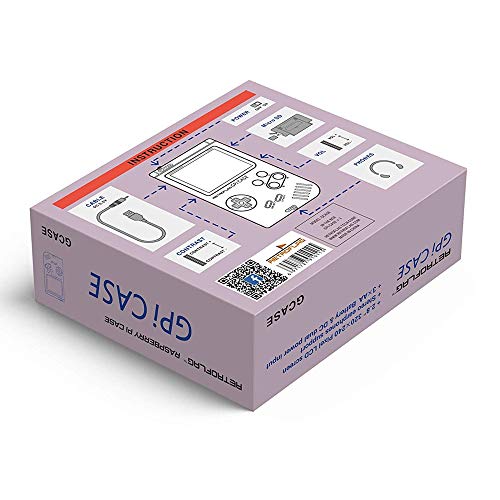 Owootecc Retroflag GPi Case with Flannel Bag & Heatsink for Raspberry Pi Zero 2 W Raspberry Pi Zero and Zero W with Safe Shutdown