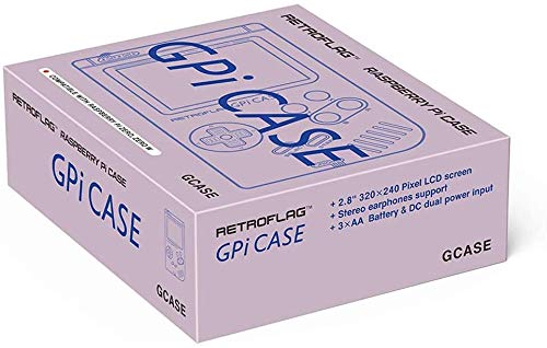 Owootecc Retroflag GPi Case with Flannel Bag & Heatsink for Raspberry Pi Zero 2 W Raspberry Pi Zero and Zero W with Safe Shutdown