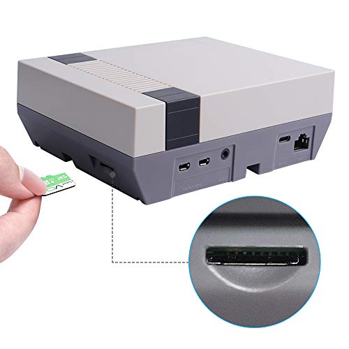 Owootecc RETROFLAG NESPi 4, con SSD, Fuente de alimentación, Interruptor Divisor HDMI y Ventilador de refrigeración y disipadores de Calor y Controladores de Juegos USB con Cable para Raspberry Pi