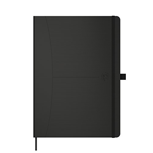 Oxford Signature Cuaderno Cosido A5, Bullet Journal, Tapa Extradura, Rayado de Puntos 5x5, 96 Hojas, Color Negro