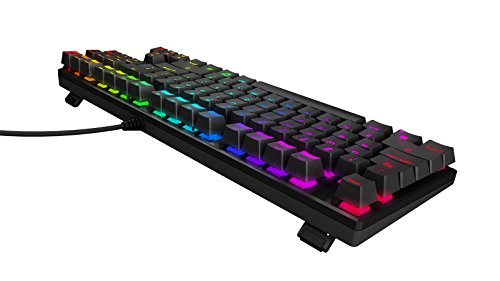 Ozone Gaming Gear Strike Battle Spectra - OZBTLSPECTRARSRD- Teclado mecanico TKL, RGB, Cherry MX, G-Mode, Layout Ruso, Color Negro