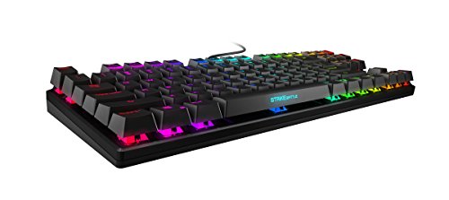 Ozone Gaming Gear Strike Battle Spectra - OZBTLSPECTRARSRD- Teclado mecanico TKL, RGB, Cherry MX, G-Mode, Layout Ruso, Color Negro