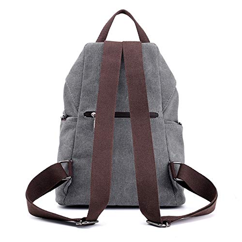 Padgene Mochila de Lona para Mujer, Bolsa De Viaje De Gran Capacidad Informal De La Vendimia Bolso Mochila Mujer Casual Para Vacaciones Viajes Senderismo Camping