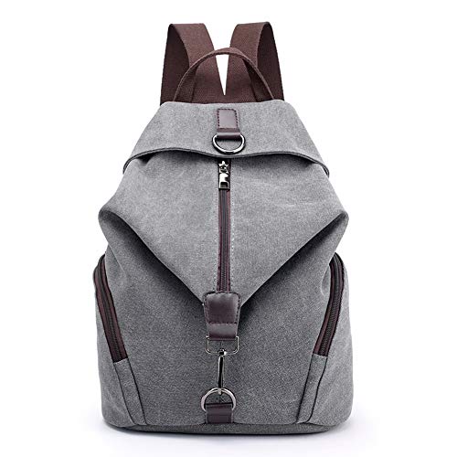 Padgene Mochila de Lona para Mujer, Bolsa De Viaje De Gran Capacidad Informal De La Vendimia Bolso Mochila Mujer Casual Para Vacaciones Viajes Senderismo Camping