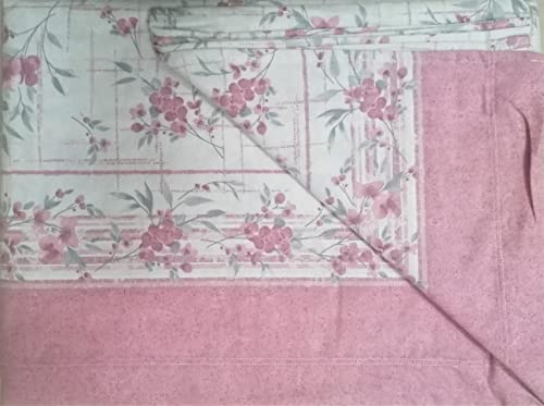 Pago Poco - Juego de sábanas para cama de matrimonio, diseño de flores de pura franela, 100% algodón suave