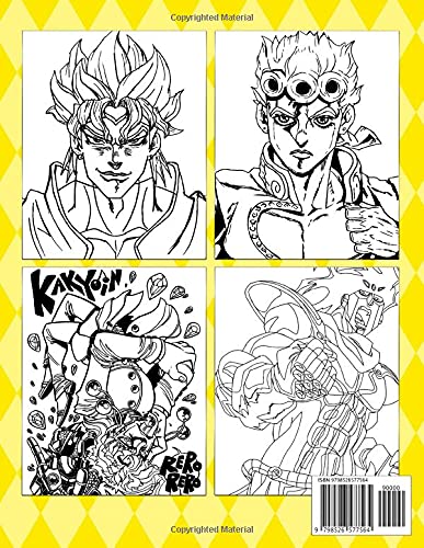 Painting World! - JoJo's Bizarre Adventure Coloring Book: Cool Characters - For All Ages - Beautiful Anime, Manga, TV Series Book Gift