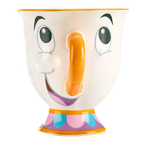 Paladone- La Bella y la Bestia Taza Chip- producto con licencia oficial Disney