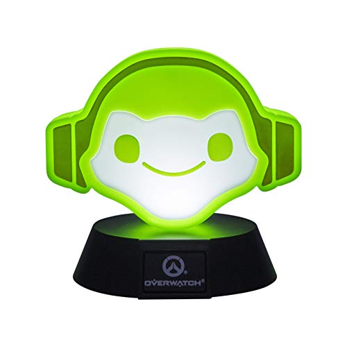 Paladone Overwatch Icon Light | Coleccionable Lucio Lámpara | Ideal para dormitorios de niños, Oficina y hogar | Pop Culture Gaming Merchandise, Verde