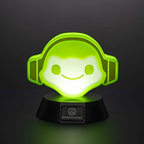 Paladone Overwatch Icon Light | Coleccionable Lucio Lámpara | Ideal para dormitorios de niños, Oficina y hogar | Pop Culture Gaming Merchandise, Verde