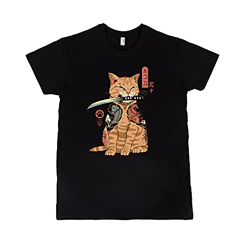 Pampling Camiseta Catana (Talla S) - Gato - 100% Algodón - Serigrafía
