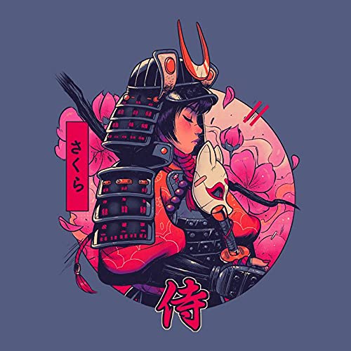 Pampling Camiseta Cherry Samurai (Talla XXL) - Samurai - 100% Algodón - Serigrafía