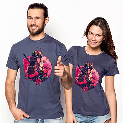 Pampling Camiseta Cherry Samurai (Talla XXL) - Samurai - 100% Algodón - Serigrafía