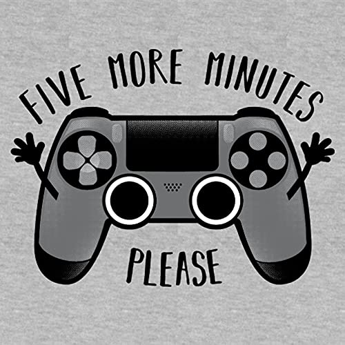 Pampling Camiseta niño Play Five More Minutes (Talla XL Kids) - Videojuego - 100% Algodón - Serigrafía