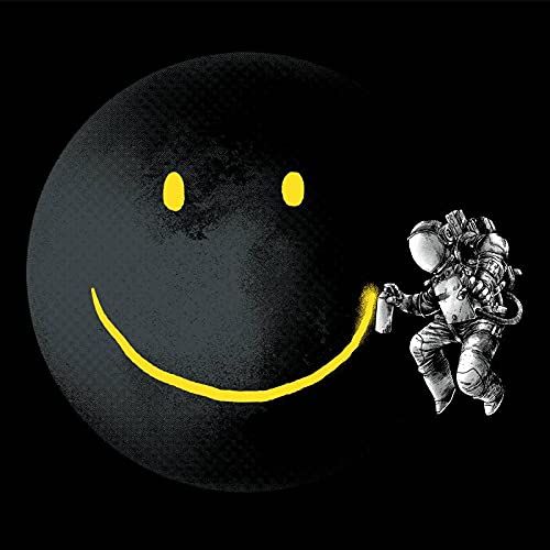 Pampling Make a Smile - Astronauta en el Espacio, Camiseta Hombre, Nero, L