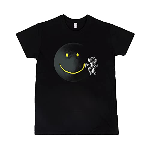 Pampling Make a Smile - Astronauta en el Espacio, Camiseta Hombre, Nero, XL