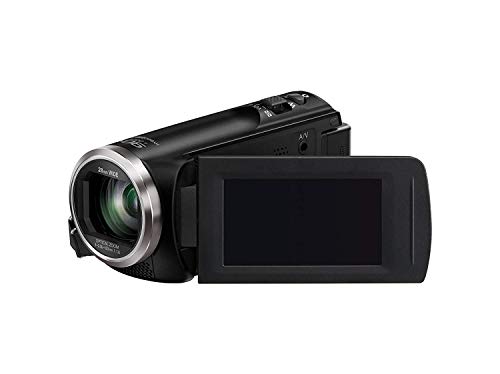 Panasonic HC-V180 - Videocámara de 50x, O.I.S de 5 Ejes, F1.8 - F4.2, Zoom 28 mm - 174 mm, HD, SD, Time - Lapse, Zoom 90x Inteligente, Color Negro
