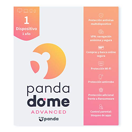 Panda Dome Advanced 2021 – Software Antivirus | 1 Dispositivo | 1 año | VPN | Protección contra Ransomware | Control Parental para Niños | Navegación y Banca Segura | Localización y Bloqueo Antirrobo