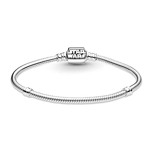 Pandora Pulsera de mujer Star Wars de plata 925 para charms 599254C00, 17 cm, Metal precioso., No aplicable,
