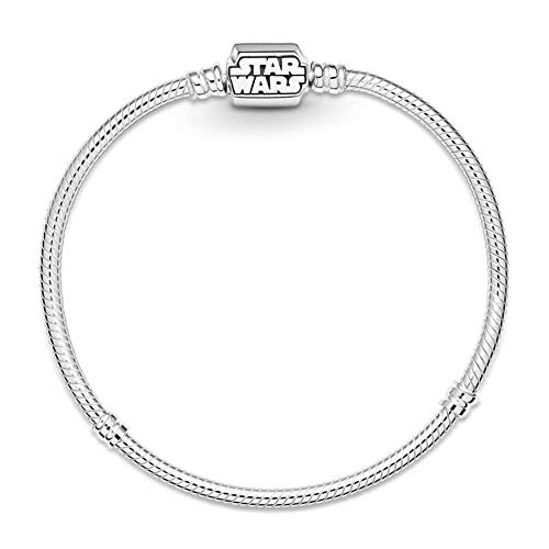Pandora Pulsera de mujer Star Wars de plata 925 para charms 599254C00, 17 cm, Metal precioso., No aplicable,