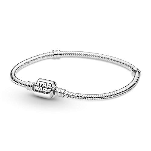 Pandora Pulsera de mujer Star Wars de plata 925 para charms 599254C00, 17 cm, Metal precioso., No aplicable,