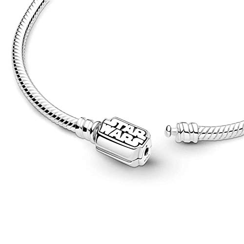 Pandora Pulsera de mujer Star Wars de plata 925 para charms 599254C00, 17 cm, Metal precioso., No aplicable,
