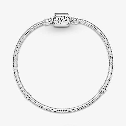 Pandora Pulsera de mujer Star Wars de plata 925 para charms 599254C00, 19 cm, Metal precioso., No aplicable,