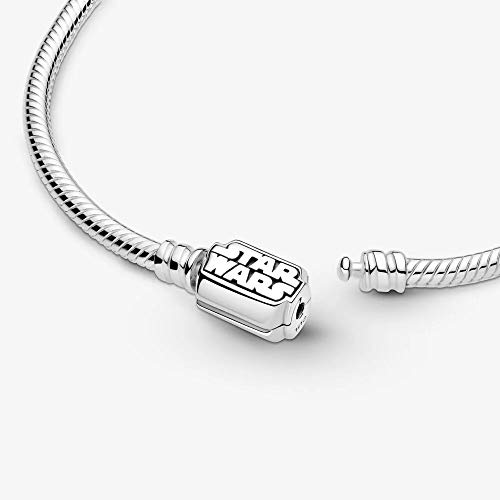 Pandora Pulsera de mujer Star Wars de plata 925 para charms 599254C00, 19 cm, Metal precioso., No aplicable,