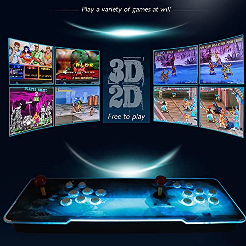 Pandora's 3D Juegos clásicos Consola de Videojuegos, 8000 in 1 Multijugador Arcade Game Console, con 200 3D Juegos, HDMI y VGA y Salida USB, para PC/Ordenador portátil/TV