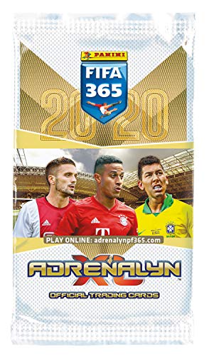 Panini 000856 Adrenalyn XL - Juego de tarjetas coleccionables para FIFA 365, temporada 2019/2020, lata pequeña con 4 cartas limitadas, 6 cartas por Booster, multicolor , color/modelo surtido