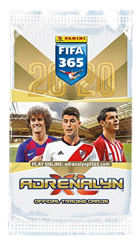 Panini 000856 Adrenalyn XL - Juego de tarjetas coleccionables para FIFA 365, temporada 2019/2020, lata pequeña con 4 cartas limitadas, 6 cartas por Booster, multicolor , color/modelo surtido