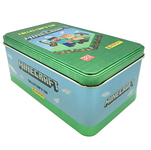 Panini - Juego de cartas coleccionables Minecraft en caja de estaño clásica