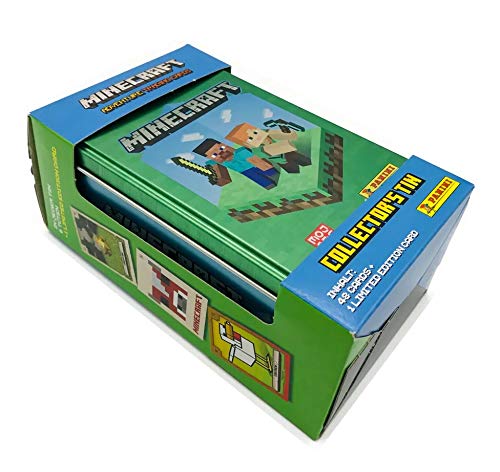 Panini - Juego de cartas coleccionables Minecraft en caja de estaño clásica