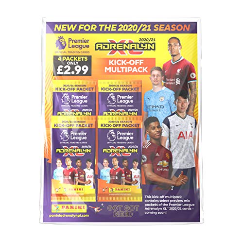 Panini National Soccer Club Premier League 2020/21 Adrenalyn XL Kick-Off Multipack