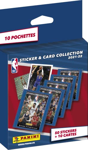 Panini NBA 2021-22 - Lote de 10 fundas para Stickers, 004191KBF10