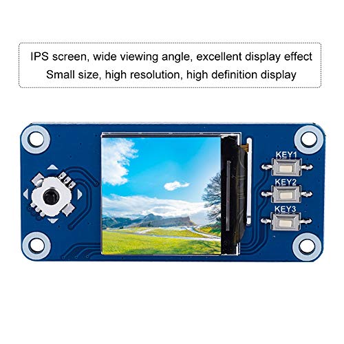 Pantalla LED LCD, Display Hat para Raspberry Práctica Pantalla IPS de Visualización Amplia Y Simple para 3B
