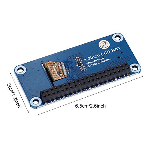 Pantalla LED LCD, Display Hat para Raspberry Práctica Pantalla IPS de Visualización Amplia Y Simple para 3B
