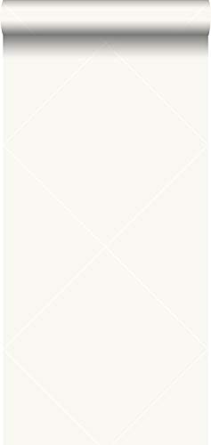 papel pintado impresión a la seda líneas gráficas blanco brillante - 347746 - de Origin - luxury wallcoverings