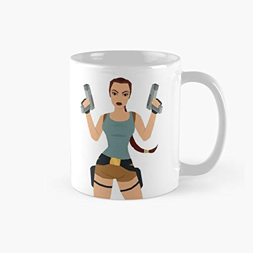 Pa.p.er La.r.a Cro.ft Classic Mug - Gift The Office 11 Ounces Funny White Coffee Mugs-nilinkep