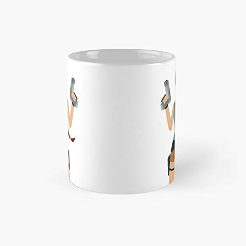 Pa.p.er La.r.a Cro.ft Classic Mug - Gift The Office 11 Ounces Funny White Coffee Mugs-nilinkep