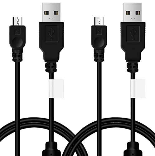 Paquete de 2 unidades de cable de carga PS3, cable de sincronización de 3 m, mini cable USB de carga y reproducción para PS Move/PS3/PS3 Slim Wireless Controller