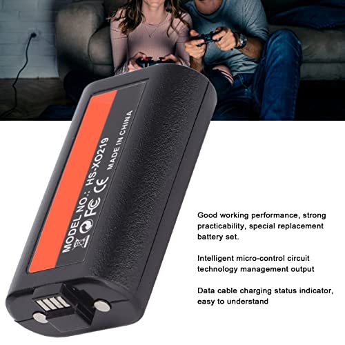 Paquete de Batería Recargable para Xbox One Controlador, Batería de Repuesto de 1200 MAh para Controlador Inalámbrico para Xbox One, con Cable de Carga Micro USB E Indicador de Carga LED