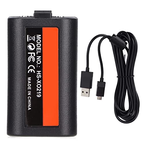 Paquete de Batería Recargable para Xbox One Controlador, Batería de Repuesto de 1200 MAh para Controlador Inalámbrico para Xbox One, con Cable de Carga Micro USB E Indicador de Carga LED