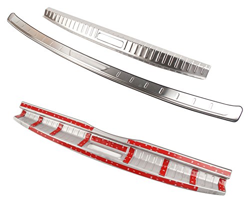 para 3008 2017-2019 Placa Protector de Entrada Maletero Acero Inoxidable (Interior Exterior 2 piezas)