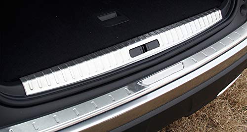 para 3008 2017-2019 Placa Protector de Entrada Maletero Acero Inoxidable (Interior Exterior 2 piezas)