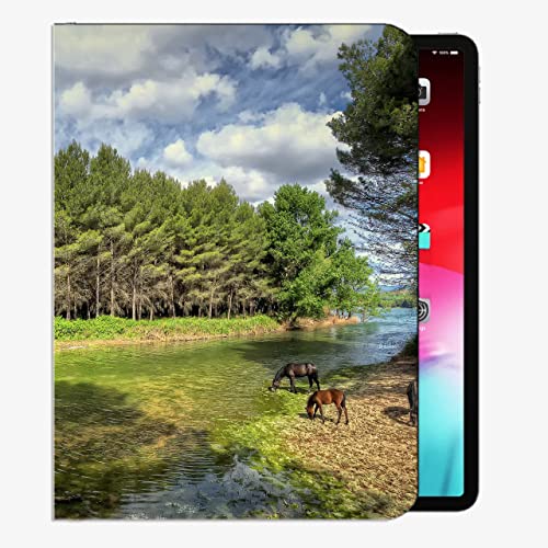 para iPad Pro 12.9 Pulgadas Caso 2021 2020 2018, Castellon Valencia España Caja del río Slim Shell Cover para iPad Pro 12.9 Pulgada